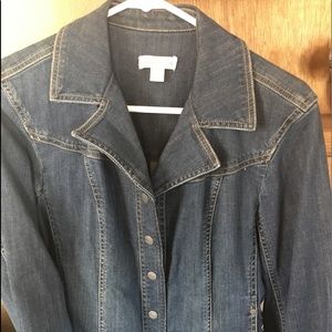 Coldwater Creek women’s denim jean jacket P16